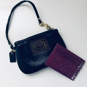 Coach wristlet and cardholder